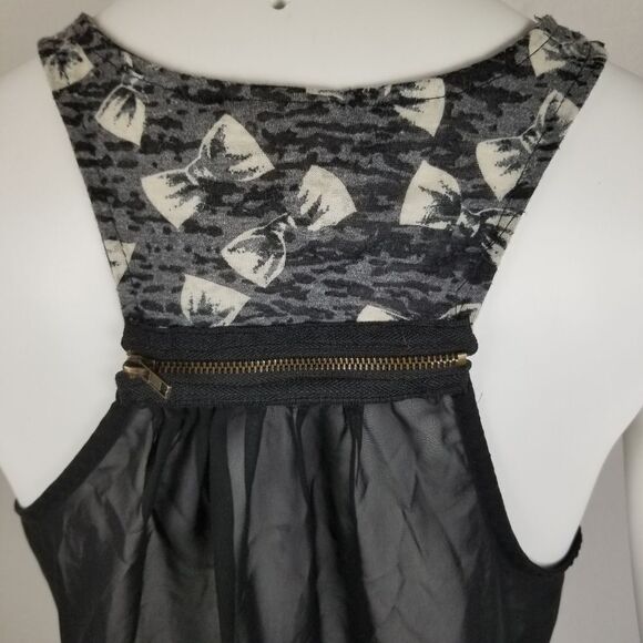 Self Esteem Black Sheer Back Razorback Top - Picture 7 of 8